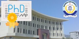 Bahria University Opens PhD Admissions