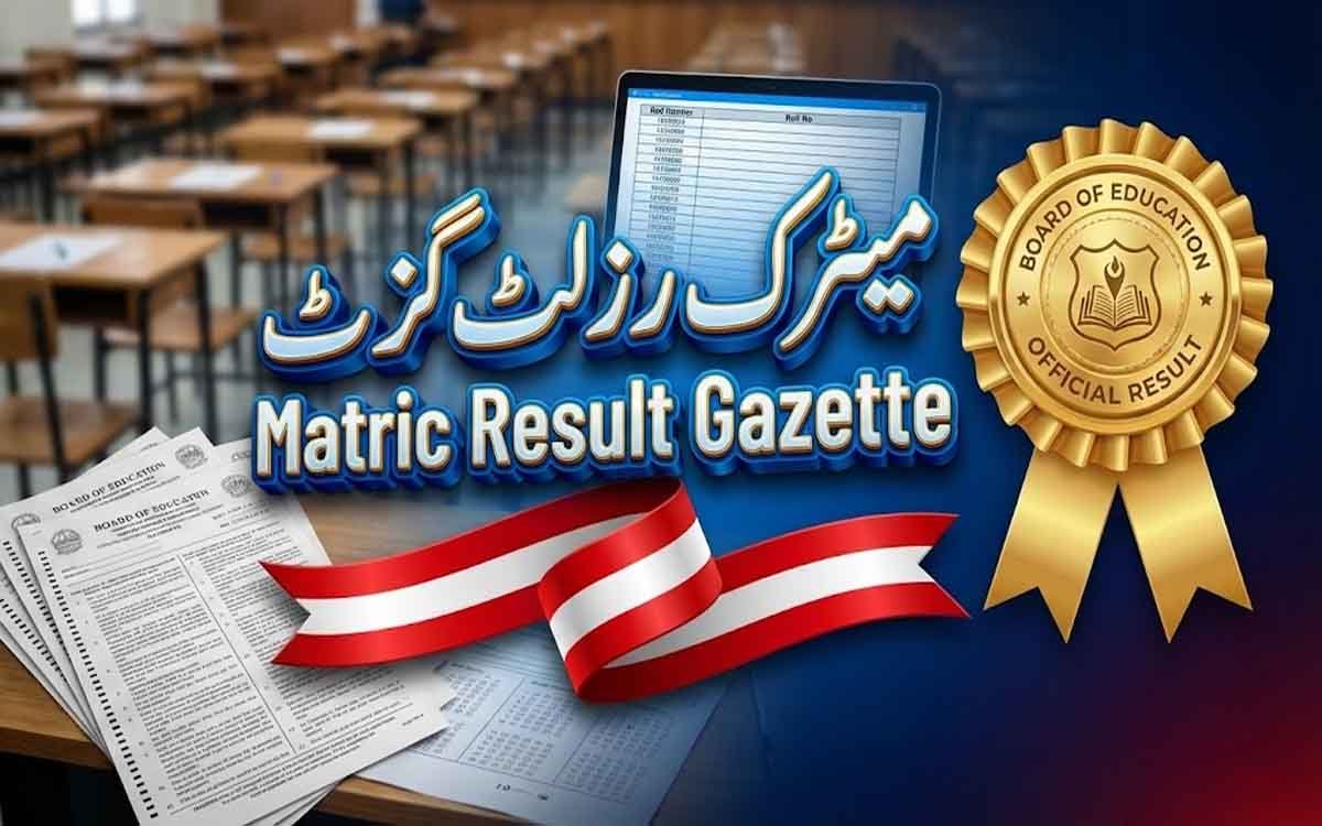 Rawalpindi Board matric result gazette