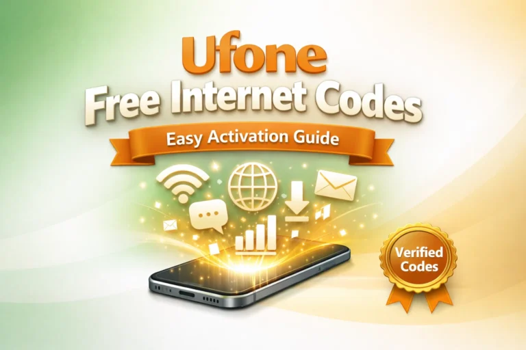 Ufone free internet codes activation guide