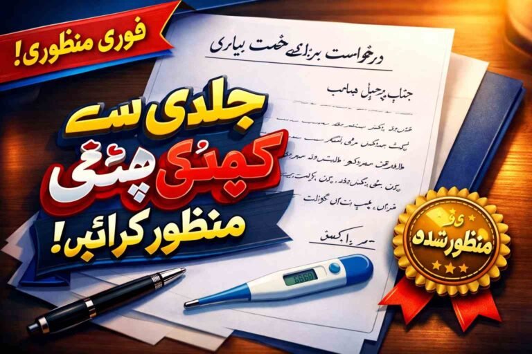 Urdu sick leave application sample letter