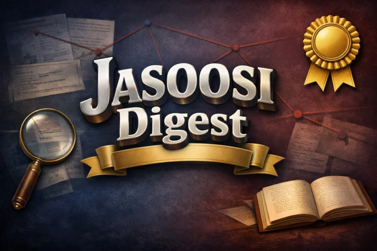 Jasoosi Digest Urdu mystery stories cover